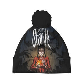 Шапка 3D c помпоном с принтом DON`T STARVE в Ухте, 100% полиэстер | универсальный размер, печать по всей поверхности изделия | action | adventure | dont starve | gamer | player | twitch | игра