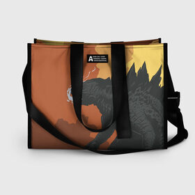 Сумка-шоппер 3D GODZILLA: в Ухте, 100% полиэстер | застегивается на металлическую кнопку; внутренний карман застегивается на молнию. Стенки укреплены специальным мягким материалом, чтобы защитить содержимое от несильных ударов
 | comic con | godzilla | gojira | logo | годзилла | знаки | иероглифы | лого | монстр | фильм | чудовище