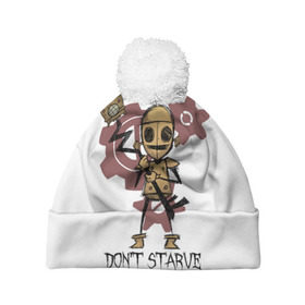 Шапка 3D c помпоном с принтом Don`t starve в Ухте, 100% полиэстер | универсальный размер, печать по всей поверхности изделия | 