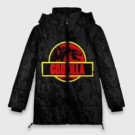 Женская зимняя куртка 3D JURASSIC GODZILLA: в Ухте, верх — 100% полиэстер; подкладка — 100% полиэстер; утеплитель — 100% полиэстер | длина ниже бедра, силуэт Оверсайз. Есть воротник-стойка, отстегивающийся капюшон и ветрозащитная планка. 
Боковые карманы с листочкой на кнопках и внутренний карман на молнии | comic con | godzilla | gojira | logo | годзилла | знаки | иероглифы | лого | монстр | фильм | чудовище