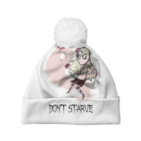 Шапка 3D c помпоном с принтом Don`t starve в Ухте, 100% полиэстер | универсальный размер, печать по всей поверхности изделия | Тематика изображения на принте: 
