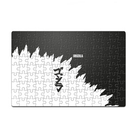 Пазл магнитный 126 элементов GODZILLA | ГОДЗИЛЛА: в Ухте, полимерный материал с магнитным слоем | 126 деталей, размер изделия —  180*270 мм | comic con | godzilla | gojira | logo | годзилла | знаки | иероглифы | лого | монстр | фильм | чудовище