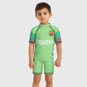 Детский купальный костюм 3D с принтом Ter Stegen home 18 19 в Ухте, Полиэстер 85%, Спандекс 15% | застежка на молнии на спине | barcelona | champions | league | spain | stegen | ter | барселона | испания | лига | марк андре | стеген | тер | чемпионов