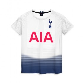 Женская футболка 3D Kane home 18-19: в Ухте, 100% полиэфир ( синтетическое хлопкоподобное полотно) | прямой крой, круглый вырез горловины, длина до линии бедер | harry | hotspur | kane | tottenham | кейн | тоттенхэм | харри | хотспур | шпоры