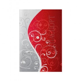 Обложка для паспорта матовая кожа КРУЖЕВО: в Ухте, натуральная матовая кожа | размер 19,3 х 13,7 см; прозрачные пластиковые крепления | stripes | кружево | линии | полосы