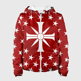 Женская куртка 3D с принтом FAR CRY 5 в Ухте, ткань верха — 100% полиэстер, подклад — флис | прямой крой, подол и капюшон оформлены резинкой с фиксаторами, два кармана без застежек по бокам, один большой потайной карман на груди. Карман на груди застегивается на липучку | action | america | far cry | game | gamer | montana | player | shooter | usa | америка | врата эдема | знак | игра | культ | секта | символ | символика | сша | шутер | эдем