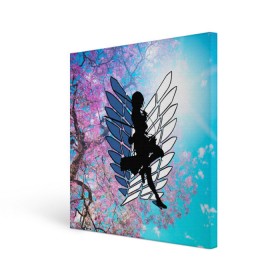 Холст квадратный с принтом Mikasa в Ухте, 100% ПВХ |  | Тематика изображения на принте: anime | attack on titan | аниме | атака титанов