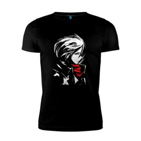 Мужская футболка премиум с принтом Микаса в Ухте, 92% хлопок, 8% лайкра | приталенный силуэт, круглый вырез ворота, длина до линии бедра, короткий рукав | attack on titan | атака на титанов | вторжение гигантов | микаса аккерман