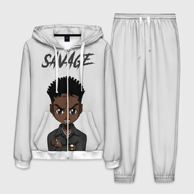 Мужской костюм 3D 21 Savage: в Ухте, 100% полиэстер | Манжеты и пояс оформлены тканевой резинкой, двухслойный капюшон со шнурком для регулировки, карманы спереди | 21 savage | 21 дикарь