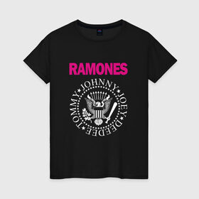 Женская футболка хлопок ramones: в Ухте, 100% хлопок | прямой крой, круглый вырез горловины, длина до линии бедер, слегка спущенное плечо | misfits | punk | ramones | панк | рок