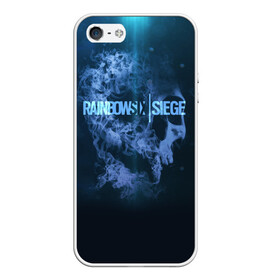 Чехол для iPhone 5/5S матовый R6SIEGE SMOKE: в Ухте, Силикон | Область печати: задняя сторона чехла, без боковых панелей | 2019 | cybersport | esports | pro league | r6 | rainbow | rainbow six | siege | six | армия | боевик | военные | война | игры | киберспорт | логотип | оперативники | радуга | шутер