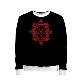 Детский свитшот 3D с принтом The Witcher в Ухте, 100% полиэстер | свободная посадка, прямой крой, мягкая тканевая резинка на рукавах и понизу свитшота | witcher | ведьмак | волк