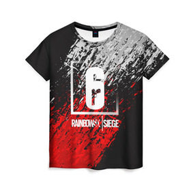 Женская футболка 3D с принтом RAINBOW SIX SIEGE в Ухте, 100% полиэфир ( синтетическое хлопкоподобное полотно) | прямой крой, круглый вырез горловины, длина до линии бедер | 2019 | blue | cybersport | esport | liquid | logo | pro league | team | team liquid | киберспорт | логотип | тим ликвид | фирменные цвета