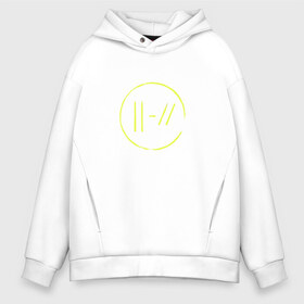 Мужское худи Oversize хлопок с принтом Twenty One Pilots в Ухте, френч-терри — 70% хлопок, 30% полиэстер. Мягкий теплый начес внутри —100% хлопок | боковые карманы, эластичные манжеты и нижняя кромка, капюшон на магнитной кнопке | twenty one pilots | джоша дана | пилоты | тайлера джозефа