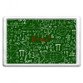 Магнит 45*70 с принтом ФОРМУЛЫ ФИЗИКА в Ухте, Пластик | Размер: 78*52 мм; Размер печати: 70*45 | Тематика изображения на принте: e mc 2 | emc 2 | school | знаменитые формулы | физика | формулы | школа | эйнштейн