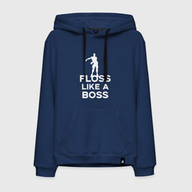 Мужская толстовка хлопок с принтом Floss like a boss в Ухте, френч-терри, мягкий теплый начес внутри (100% хлопок) | карман-кенгуру, эластичные манжеты и нижняя кромка, капюшон с подкладом и шнурком | dance | floss like a boss | fortnite | swag | thebackpackkid | танец