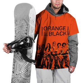Накидка на куртку 3D с принтом ORANGE IS THE NEW BLACK в Ухте, 100% полиэстер |  | orange is the new black | оранжевый  хит сезона