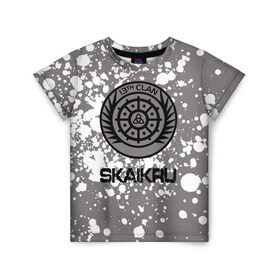 Детская футболка 3D с принтом Skaikru в Ухте, 100% гипоаллергенный полиэфир | прямой крой, круглый вырез горловины, длина до линии бедер, чуть спущенное плечо, ткань немного тянется | 100 | grounders | skaikru | the 100 | trikru | wonkru | беллами | блейк | гриффин | кейн | клан | кларк | лекса | линкольн | мерфи | монти | октавия | сериал | сотня | финн | эбби