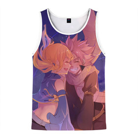 Мужская майка 3D с принтом Хвост Феи в Ухте, 100% полиэстер | круглая горловина, приталенный силуэт, длина до линии бедра. Пройма и горловина окантованы тонкой бейкой | Тематика изображения на принте: fairy tail | нацу | хвост феи