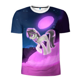 Мужская футболка 3D спортивная с принтом My Little Pony в Ухте, 100% полиэстер с улучшенными характеристиками | приталенный силуэт, круглая горловина, широкие плечи, сужается к линии бедра | little | magic | my | pony | дракон | дружба | единорог | искорка | пони | селестия | спайк | сумеречная | это чудо