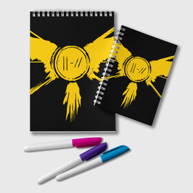 Блокнот с принтом TWENTY ONE PILOTS TOP в Ухте, 100% бумага | 48 листов, плотность листов — 60 г/м2, плотность картонной обложки — 250 г/м2. Листы скреплены удобной пружинной спиралью. Цвет линий — светло-серый
 | 21 pilots | 21p | music | rock | top | trench | twenty one pilots | группа | музыка | рок