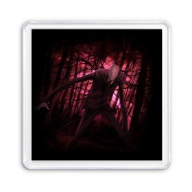Магнит 55*55 с принтом Slender (2) в Ухте, Пластик | Размер: 65*65 мм; Размер печати: 55*55 мм | cry | game | horror | man | slender | игра | приведения | слендер | ужас | хоррор