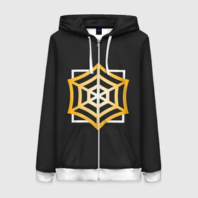 Женская толстовка 3D на молнии с принтом R6S JAGER в Ухте, 100% полиэстер | длина до линии бедра, манжеты и пояс оформлены мягкой тканевой резинкой, двухслойный капюшон со шнурком для регулировки, спереди молния, по бокам два кармана | 6 | cybersport | esport | logo | pro league | rainbow | rainbow six siege | six | team | киберспорт | лого | радуга осада