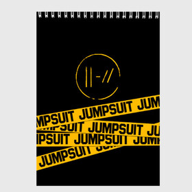 Скетчбук с принтом TWENTY ONE PILOTS TOP в Ухте, 100% бумага
 | 48 листов, плотность листов — 100 г/м2, плотность картонной обложки — 250 г/м2. Листы скреплены сверху удобной пружинной спиралью | 21 pilots | 21p | music | rock | top | trench | twenty one pilots | группа | музыка | рок