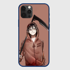 Чехол для iPhone 12 Pro Зак с косой: в Ухте, силикон | область печати: задняя сторона чехла, без боковых панелей | angels of death | anime | satsuriku no tenshi | ангел кровопролития | аниме
