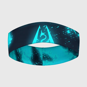 Повязка на голову 3D с принтом THE ELDER SCROLLS SKYRIM | TES 5 в Ухте,  |  | dovahkiin | fus ro dah | royal play | rpg | skyrim | tes | tes online | the elder scrolls | война | докавин | компьютерные игры | рпг