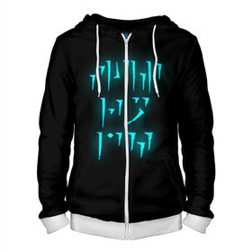 Мужская толстовка 3D на молнии с принтом FUS RO DAH в Ухте, 100% полиэстер | длина до линии бедра, манжеты и пояс оформлены мягкой тканевой резинкой, двухслойный капюшон со шнурком для регулировки, спереди молния, по бокам два кармана | Тематика изображения на принте: dovahkiin | dragonborn | fus ro dah | rpg | skyrim | tes | the elder scrolls | докавин | рпг