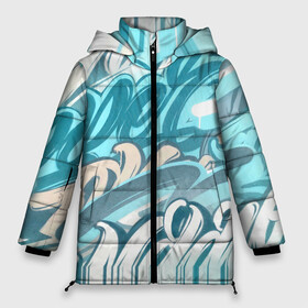 Женская зимняя куртка 3D с принтом Glitch letters в Ухте, верх — 100% полиэстер; подкладка — 100% полиэстер; утеплитель — 100% полиэстер | длина ниже бедра, силуэт Оверсайз. Есть воротник-стойка, отстегивающийся капюшон и ветрозащитная планка. 

Боковые карманы с листочкой на кнопках и внутренний карман на молнии | 