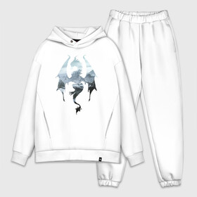 Мужской костюм хлопок OVERSIZE с принтом THE ELDER SCROLLS в Ухте,  |  | dovahkiin | dragonborn | fus ro dah | rpg | skyrim | tes | the elder scrolls | докавин | рпг