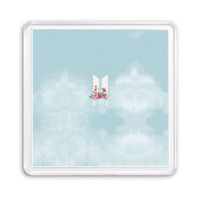 Магнит 55*55 с принтом BTS в Ухте, Пластик | Размер: 65*65 мм; Размер печати: 55*55 мм | army | bangtan | beyond | boys | bts | j hope | jimin | jin | jungkook | k pop | rm | scene | suga | the | v | армия | арэма | бтс | ви | джей хоупа | сюги | чимина | чина | чонгука