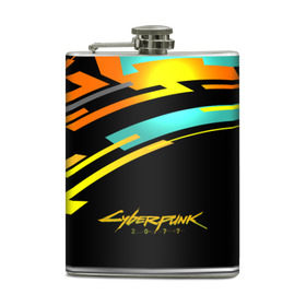 Фляга с принтом CyberPunk 2077 в Ухте, металлический корпус | емкость 0,22 л, размер 125 х 94 мм. Виниловая наклейка запечатывается полностью | cd projekt red | cyberpunk | cyberpunk 2077 | e3 | night city | ps4 | rpg | v | xbox | будущее | киберпанк | киберпанк 2077 | найт сити | от создателей ведьмака | рпг