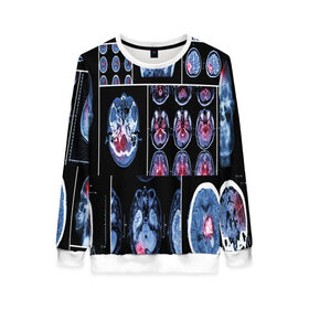 Женский свитшот 3D неврология: в Ухте, 100% полиэстер с мягким внутренним слоем | круглый вырез горловины, мягкая резинка на манжетах и поясе, свободная посадка по фигуре |