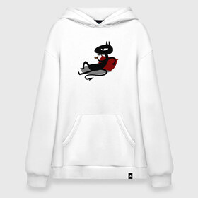 Худи SuperOversize хлопок с принтом Disenchantment. Luci в Ухте, 70% хлопок, 30% полиэстер, мягкий начес внутри | карман-кенгуру, эластичная резинка на манжетах и по нижней кромке, двухслойный капюшон
 | bean | disenchantment | elfo | futurama | luci | mattgroening | netflix | princess | simpsons | бин | люси | люци | мэтгроунинг | разочарование | симпсоны | элфо