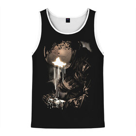 Мужская майка 3D с принтом Космонавт в Ухте, 100% полиэстер | круглая горловина, приталенный силуэт, длина до линии бедра. Пройма и горловина окантованы тонкой бейкой | earth | space | spaceman | земля | космонавт | космос | скафандр