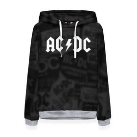 Женская толстовка 3D с принтом AC/DC в Ухте, 100% полиэстер  | двухслойный капюшон со шнурком для регулировки, мягкие манжеты на рукавах и по низу толстовки, спереди карман-кенгуру с мягким внутренним слоем. | acdc | альтернатива | группа | диси | метал | музыка | музыканты | рок | эйси | эйсидиси