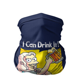 Бандана-труба 3D с принтом Disenchantment.I Can Drink It! в Ухте, 100% полиэстер, ткань с особыми свойствами — Activecool | плотность 150‒180 г/м2; хорошо тянется, но сохраняет форму | bean | beer | disenchantment | elfo | futurama | luci | mattgroening | netflix | princess | simpsons | бин | люси | люци | мэтгроунинг | разочарование | симпсоны | элфо