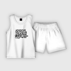 Детская пижама с шортами хлопок с принтом А ПОТОМ МНЕ ПРОСТРЕЛИЛИ КОЛЕНО | THE ELDER SCROLLS SKYRIM | TES 5 в Ухте,  |  | Тематика изображения на принте: dovahkiin | dragonborn | fus ro dah | rpg | skyrim | tes | the elder scrolls | докавин | рпг