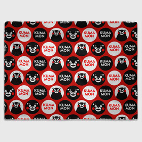 Плед 3D с принтом с ывс в Ухте, 100% полиэстер | закругленные углы, все края обработаны. Ткань не мнется и не растягивается | for the glory of satan | japanese | kumamon | kumamoto | аниме | игрушка | кумамон | кумамото сапурайдзу | персонаж | талисман | япония