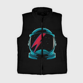 Женский жилет утепленный 3D с принтом Space Bowie в Ухте,  |  | david bowie | rock music | дэвид боуи | рок  музыка