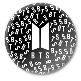 Значок с принтом BTS в Ухте,  металл | круглая форма, металлическая застежка в виде булавки | bts | bts army | j hope | jimin | jin | jungkook | k pop | rap monster | rapmon | suga | v | бтс | корея