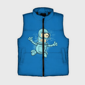 Женский жилет утепленный 3D Bender Nevermind: в Ухте,  |  | bender | futurama | mult | nevermind | nirvana | simpsons | zoidberg | бендер | зойдберг | мульт | мультик | мультфильм | симпсоны | футурама