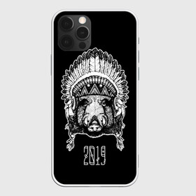 Чехол для iPhone 12 Pro Max с принтом Кабан 2019 в Ухте, Силикон |  | Тематика изображения на принте: верховный | вождь | год | голова | дикий | животные | индеец | ирокез | к | кабан | клыки | круто | лидер | лучший | мода | молодёжная | новый год | подарок | поздравление | поросенок | праздник | рисунок