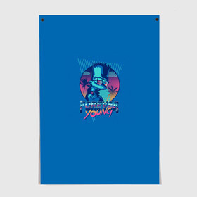 Постер с принтом Bart. Forever young в Ухте, 100% бумага
 | бумага, плотность 150 мг. Матовая, но за счет высокого коэффициента гладкости имеет небольшой блеск и дает на свету блики, но в отличии от глянцевой бумаги не покрыта лаком | bart | beer | family | homer | lisa | maggie | marge | simpson | simpsons | sprihgfield | thesimpsons | барт | гомер | лиза | мардж | мегги | семья | симпсоны | спрингфилд