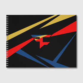 Альбом для рисования с принтом CS GO в Ухте, 100% бумага
 | матовая бумага, плотность 200 мг. | counter strike | cs go | cs:go | esport | faze clan | game | geometry | texture | геометрия | игра | киберспорт | кс го | кс гоу | текстура | фазе клан