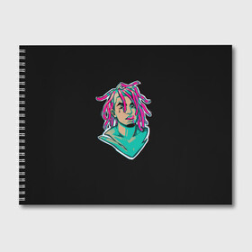 Альбом для рисования с принтом Lil Pump в Ухте, 100% бумага
 | матовая бумага, плотность 200 мг. | Тематика изображения на принте: drumtick | elementary | esketit | esskeetit | gang | garcia | gazzy | gucci | guccigang | jetski | pump | rap | trap | usa | газзи | гарсия | лил | памп | рэп | сша | трап | эщкере