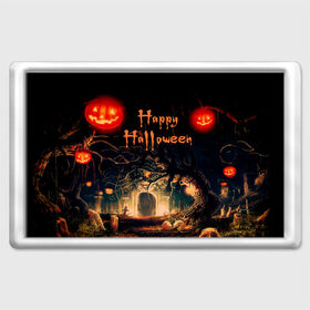 Магнит 45*70 с принтом Halloween в Ухте, Пластик | Размер: 78*52 мм; Размер печати: 70*45 | Тематика изображения на принте: аниме | ведьма | девушка | зомби | ирландия | кладбище | колдун | кости | кошки | летучие | луна | мертвец | мёртвые | монстры | мыши | ночь | оборотни | пауки | паутина | подарок | праздник | свет | свечи